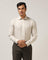 Linen Formal Beige Textured Shirt - Veltry