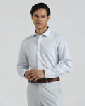 Linen Formal Blue Stripe Shirt - Savoy