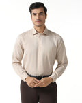 Linen Formal Ochre Solid Shirt - Save