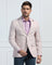 Linen Formal Pink Textured Blazer - Datsun