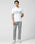Linen Slim Comfort B-95 Casual Grey Solid Khakis - Edwin