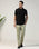 Slim Fit B-91 Casual Olive Textured Khakis - Kart
