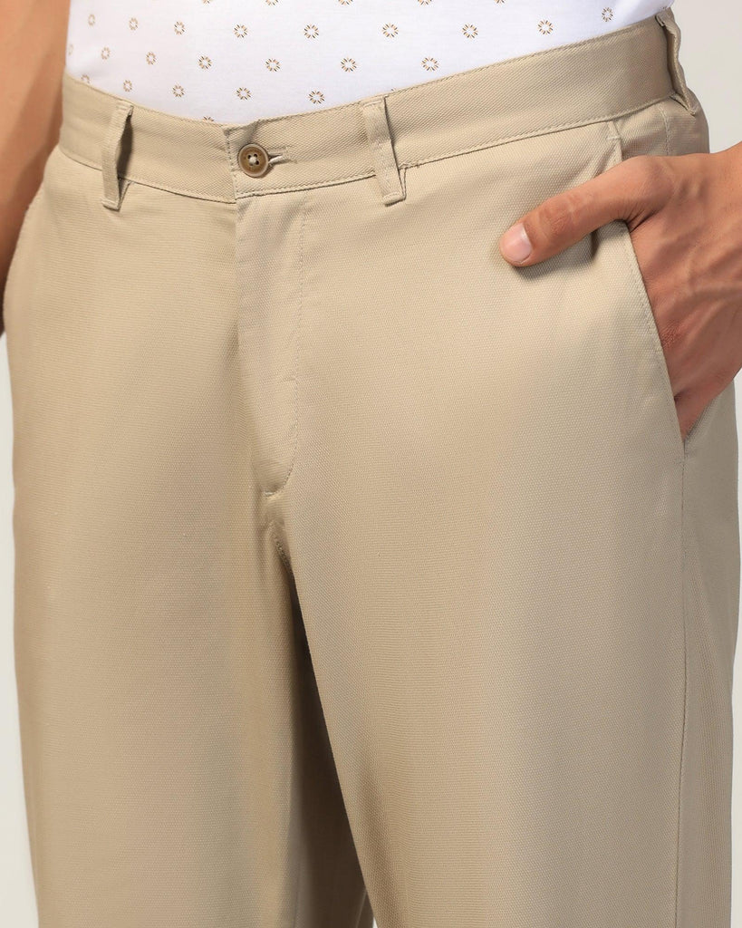 Straight B-90 Casual Khaki Textured Khakis - Kart