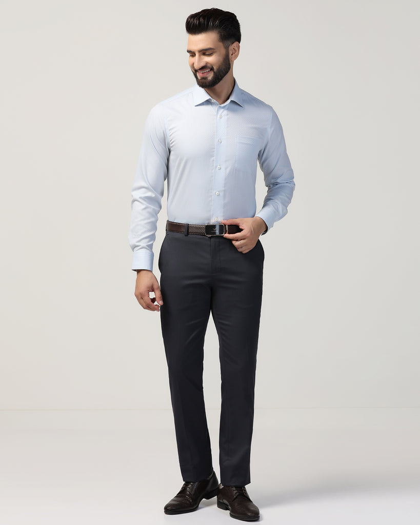 Luxe Formal Grey Textured Shirt - Silas