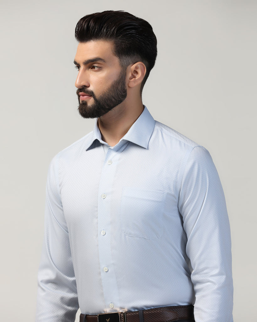 Luxe Formal Grey Textured Shirt - Silas