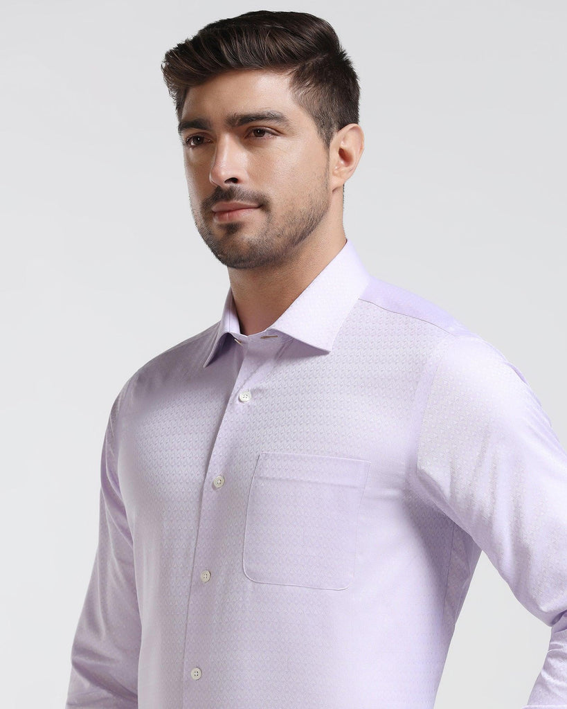 Luxe Formal Lavender Printed Shirt - Advan