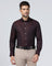 Luxe Formal Maroon Textured Shirt - Hazel