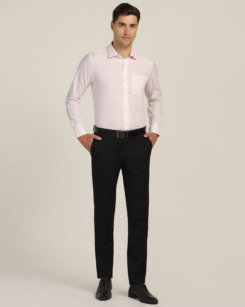 Luxe Formal Pink Printed Shirt - Troy