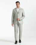 Luxe Three Piece Light Olive Textured Formal Suit - Persia