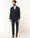 Luxe Three Piece Navy Textured Formal Suit - Garcia