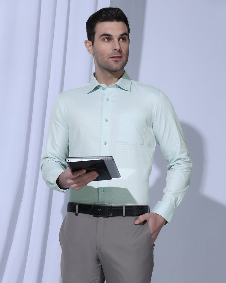 Formal Mint Textured Shirt - Benet