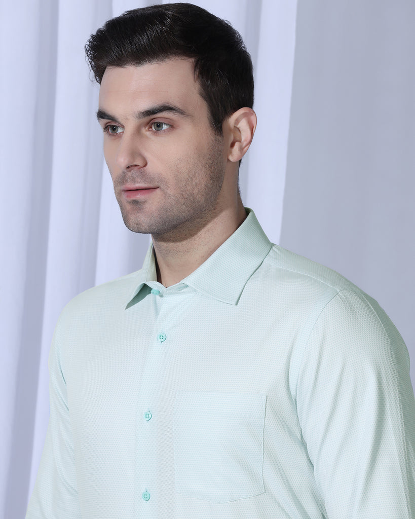 Formal Mint Textured Shirt - Benet