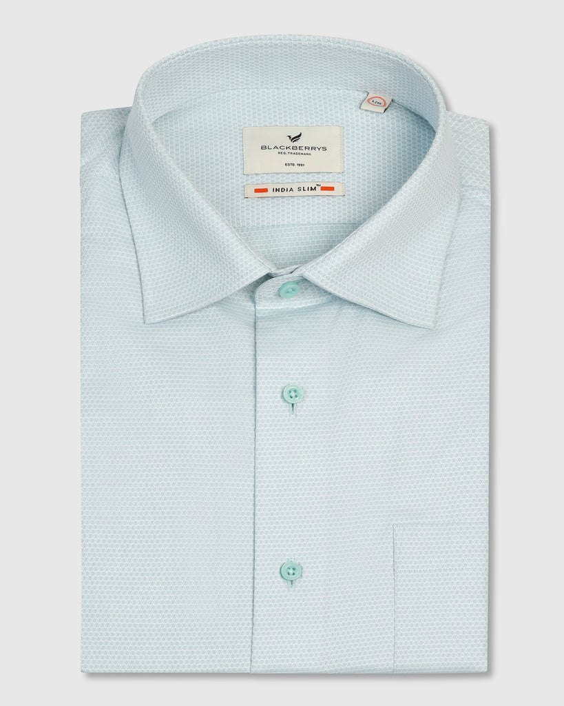 Formal Mint Textured Shirt - Benet