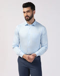 Formal Light Blue Solid Shirt - Edin