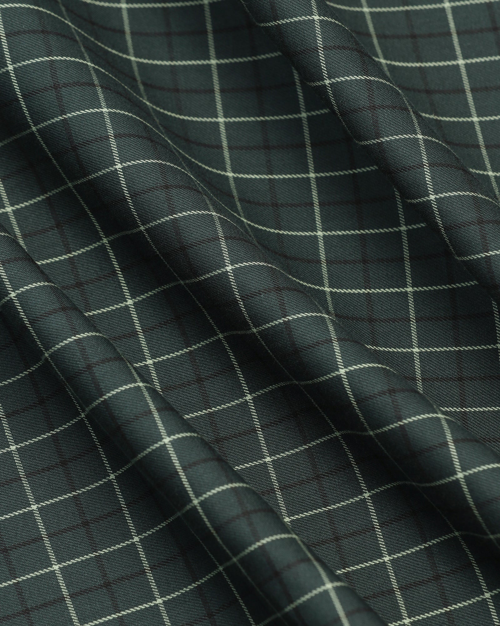 Formal Forest Green Check Shirt - Escort