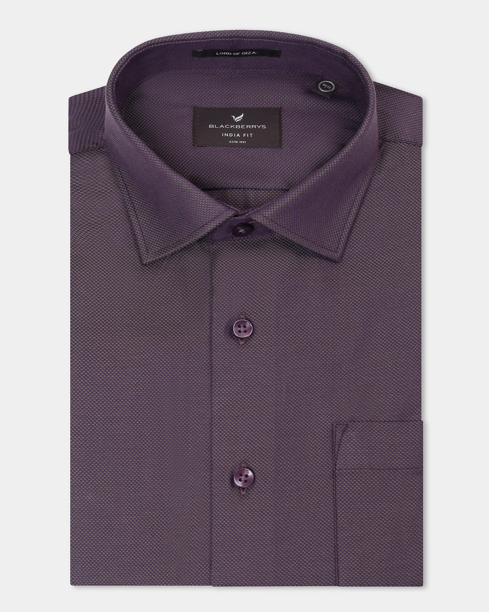 Plum Textured Shirt - Magnus