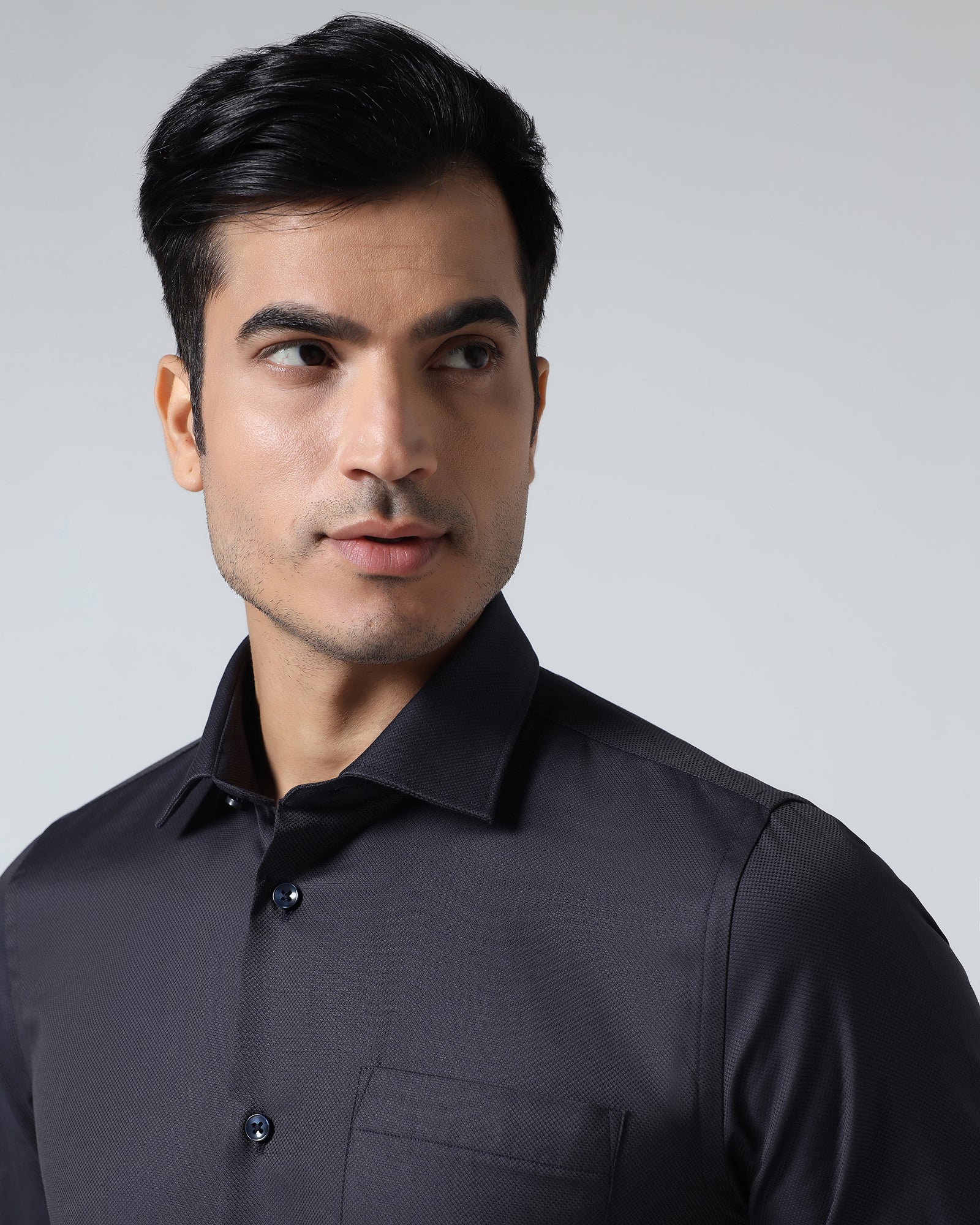 Charcoal Textured Shirt - Magnus