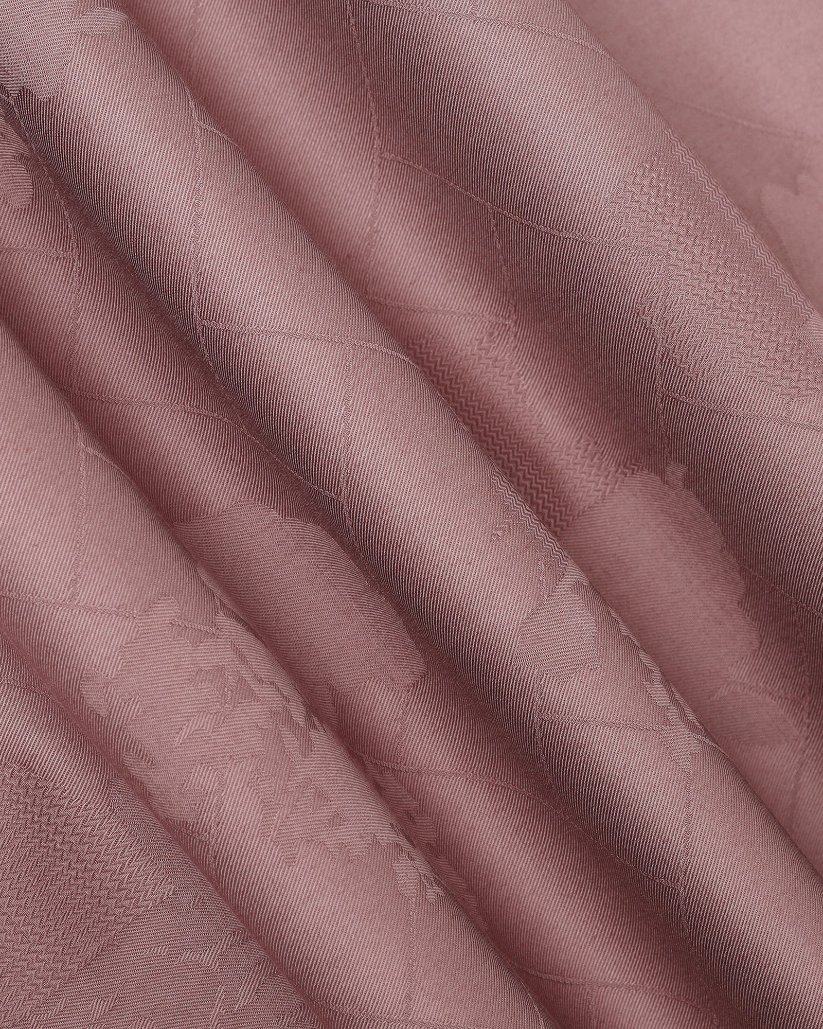 Dusty Pink Jacquard Shirt - Ramen