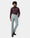 Maroon Solid Shirt - Sylvia