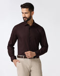 Maroon Textured Shirt - Weapon