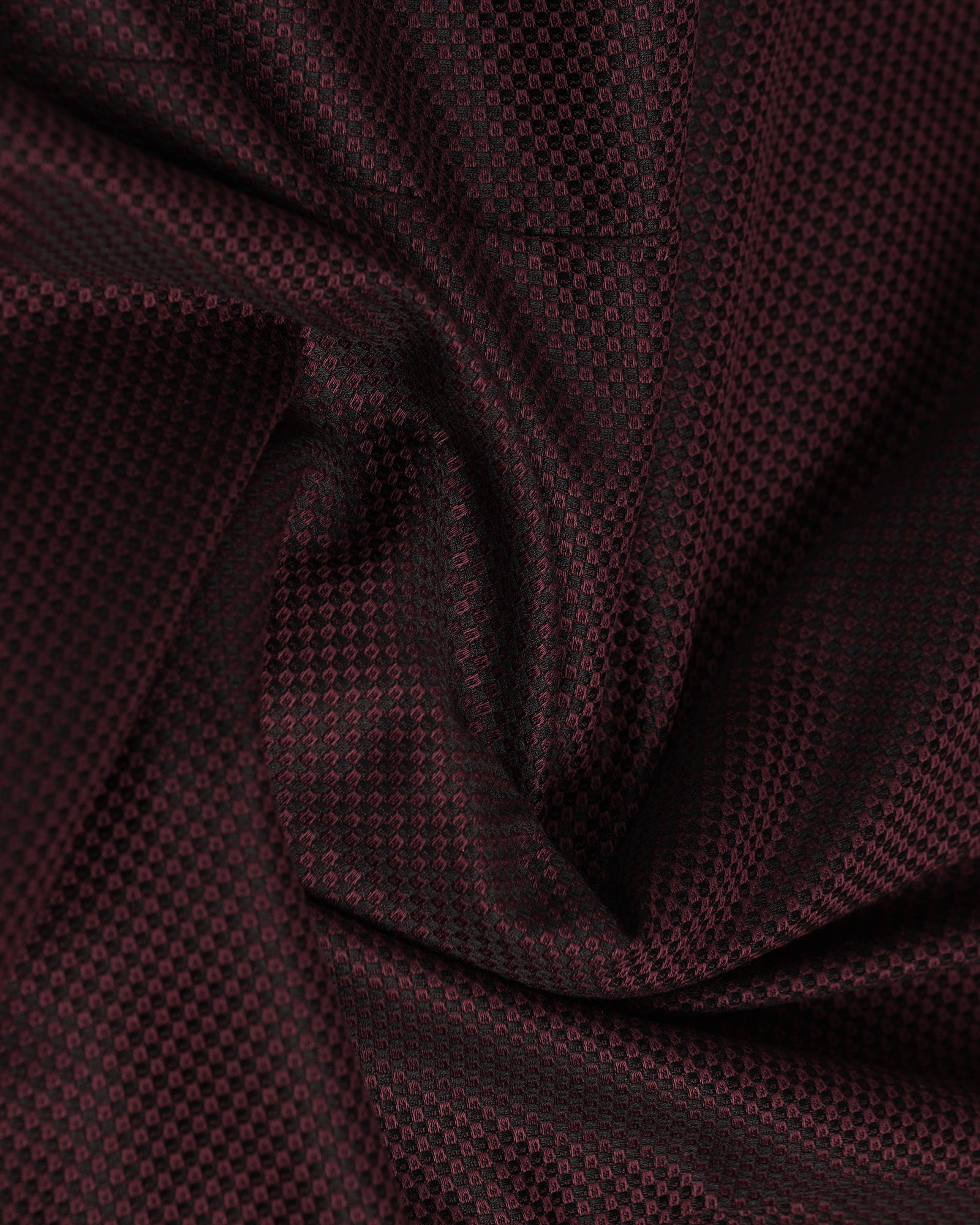 Maroon Textured Shirt - Weapon