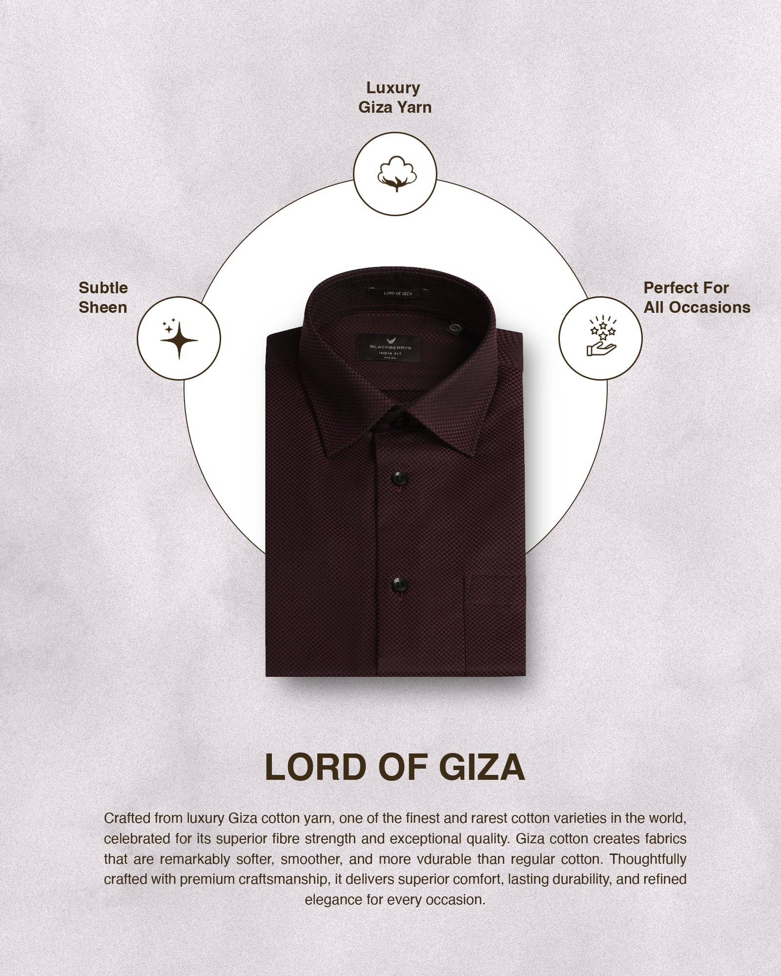 Maroon Textured Shirt - Weapon