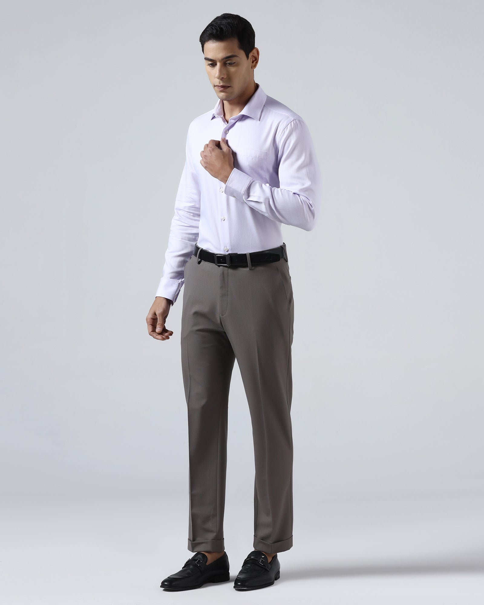 Mauve Textured Shirt - Quinn