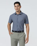 Mid Blue Half Sleeve TechPro Stripe Shirt - Hyphen