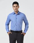 Mid Blue Solid Shirt - Pixel