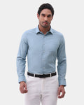 Mid Blue Textured Shirt - Ioceta