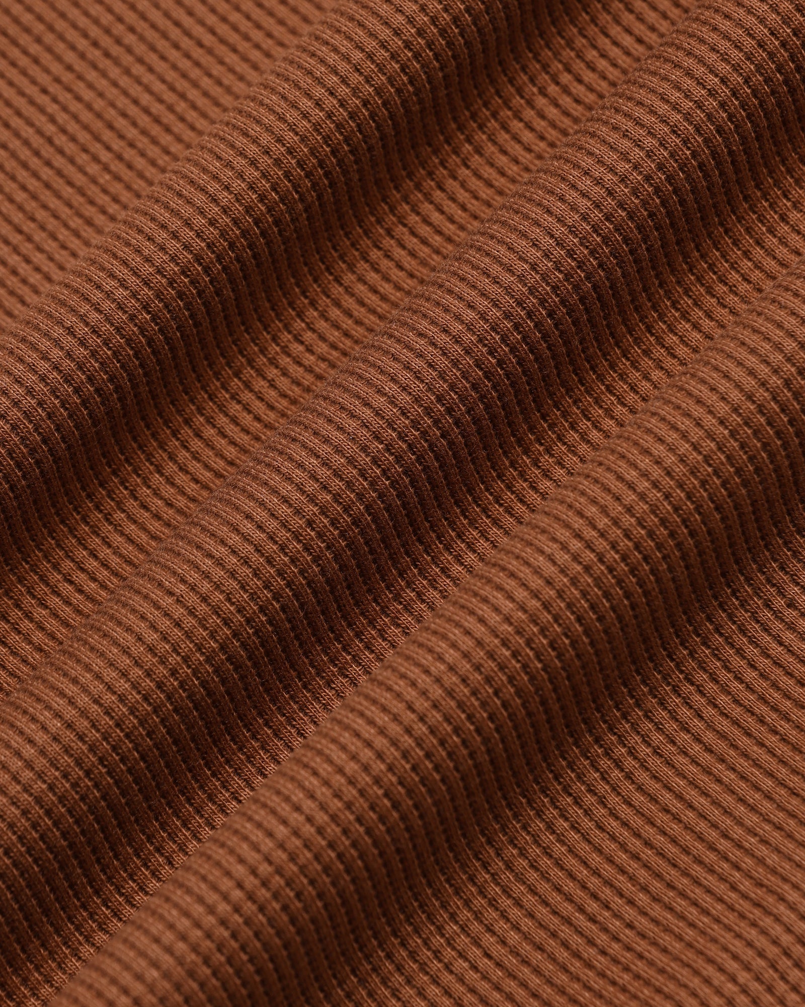 Mid Brown Crew Neck Textured T-Shirt - Lord