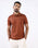 Mid Brown Luxe Textured Polo - Rickon