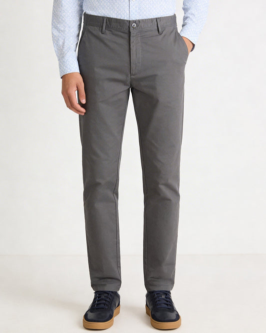 Mid Grey Textured Khaki - Captain