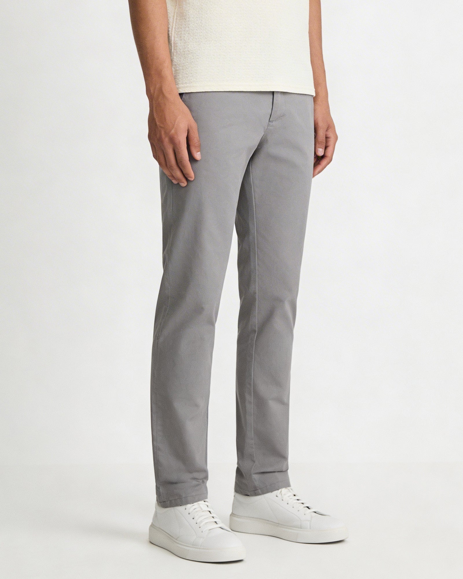 Mid Grey Textured Khaki - Square