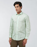 Mint Printed Shirt - Amer