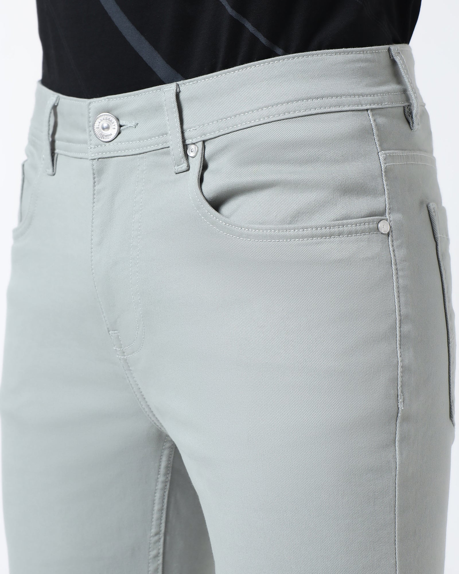 Mint Bleed Zero Slim Fit Jeans - Rene