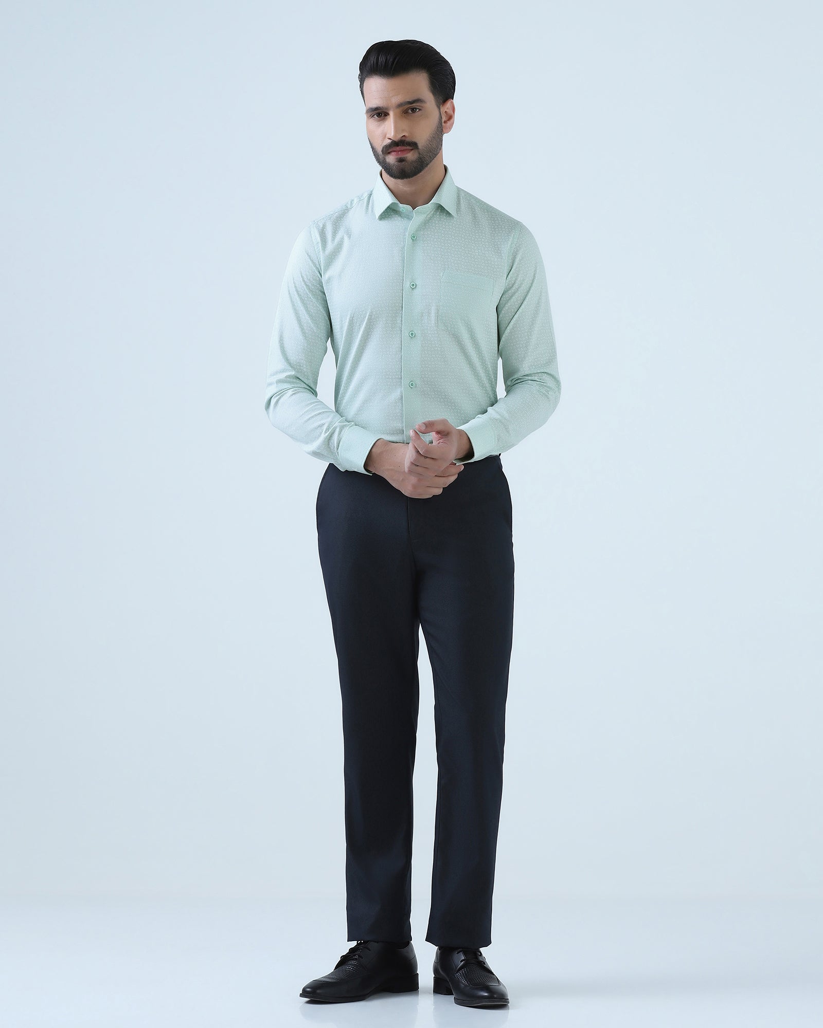 Mint Printed Shirt - Callum