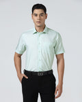 Mint Half Sleeve Printed Shirt - Cube