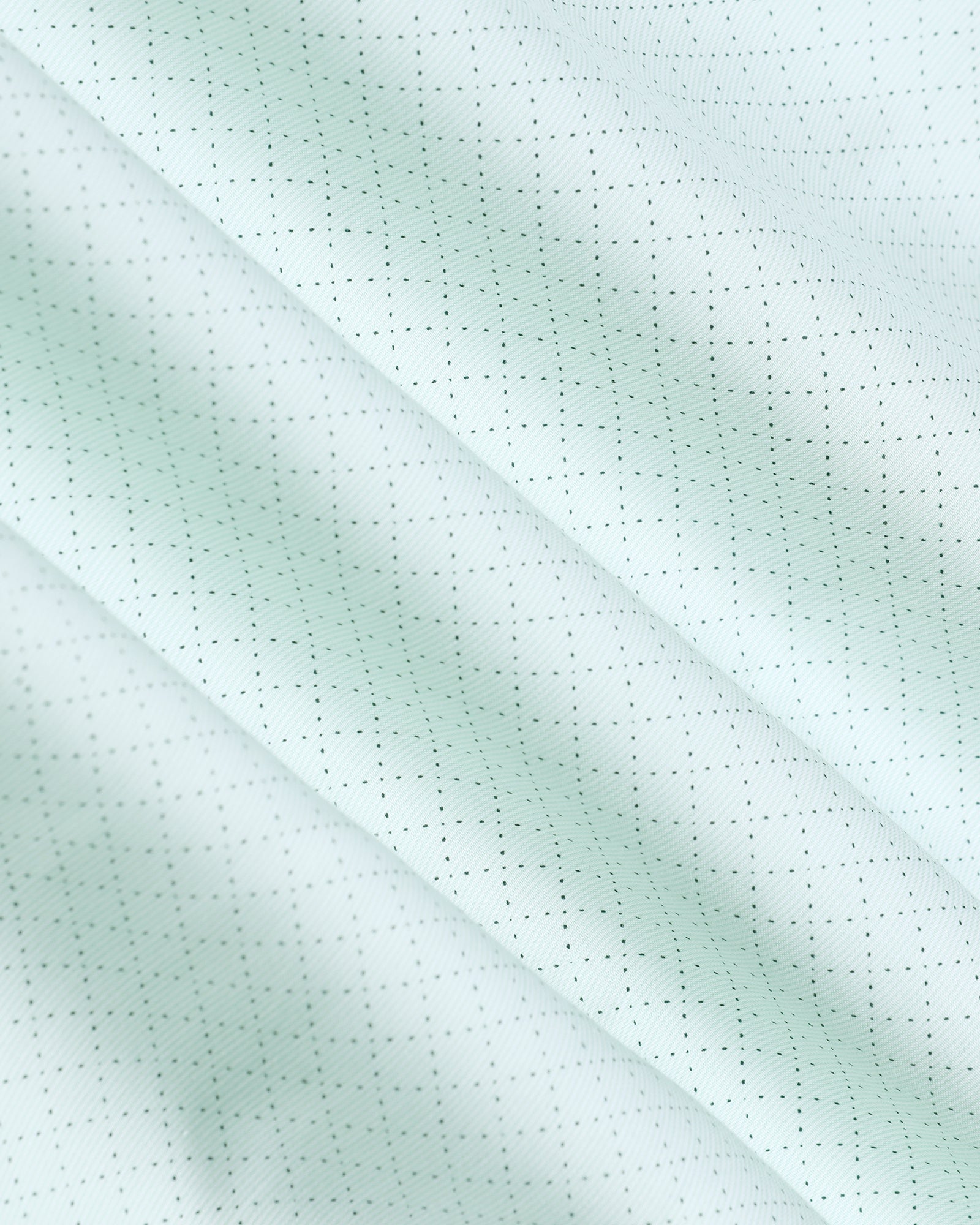 Mint Half Sleeve Printed Shirt - Cube