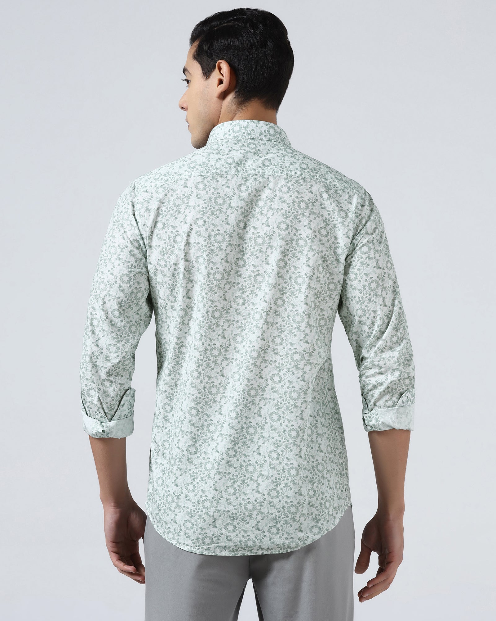 Mint Printed Shirt - Frilo