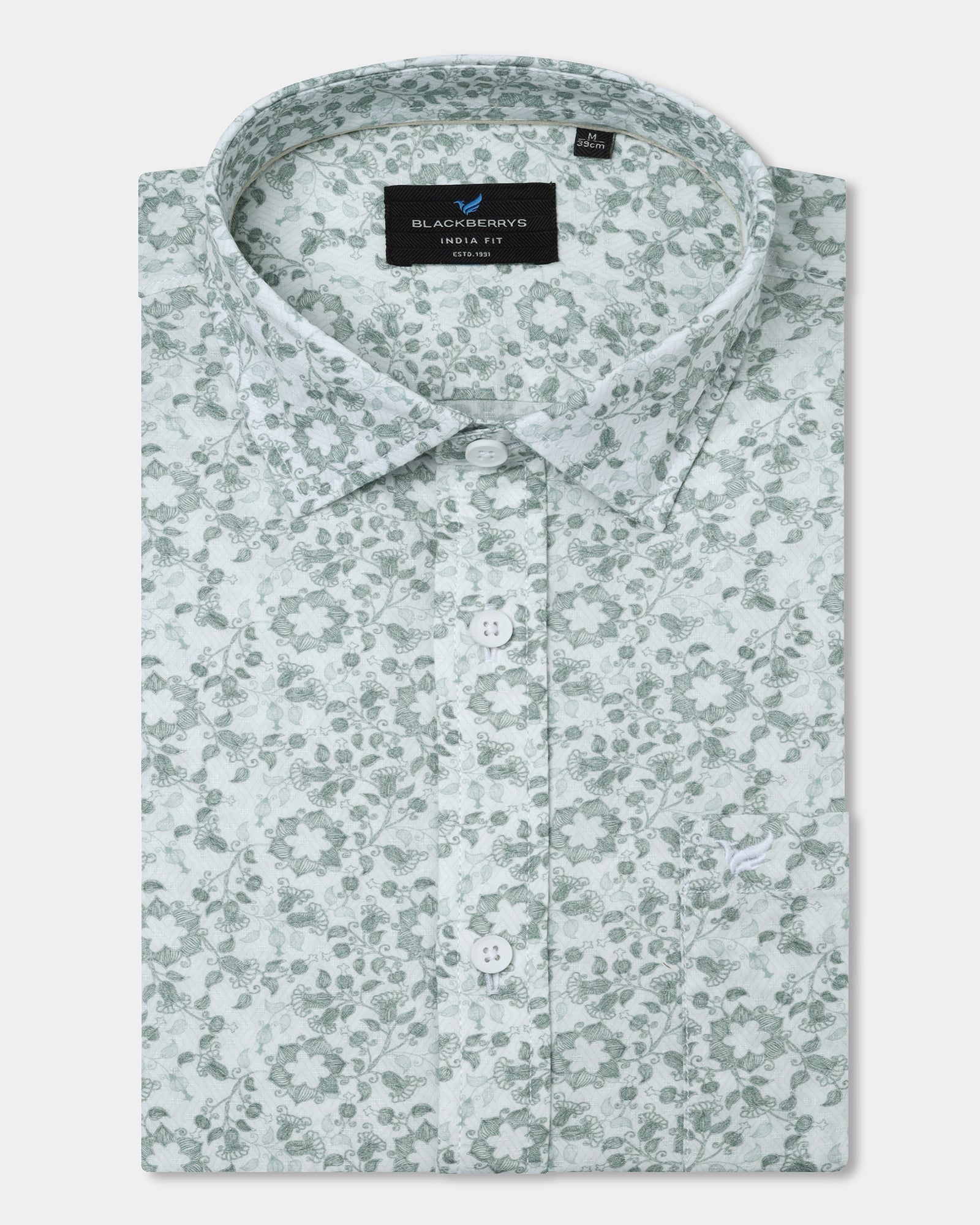 Mint Printed Shirt - Frilo