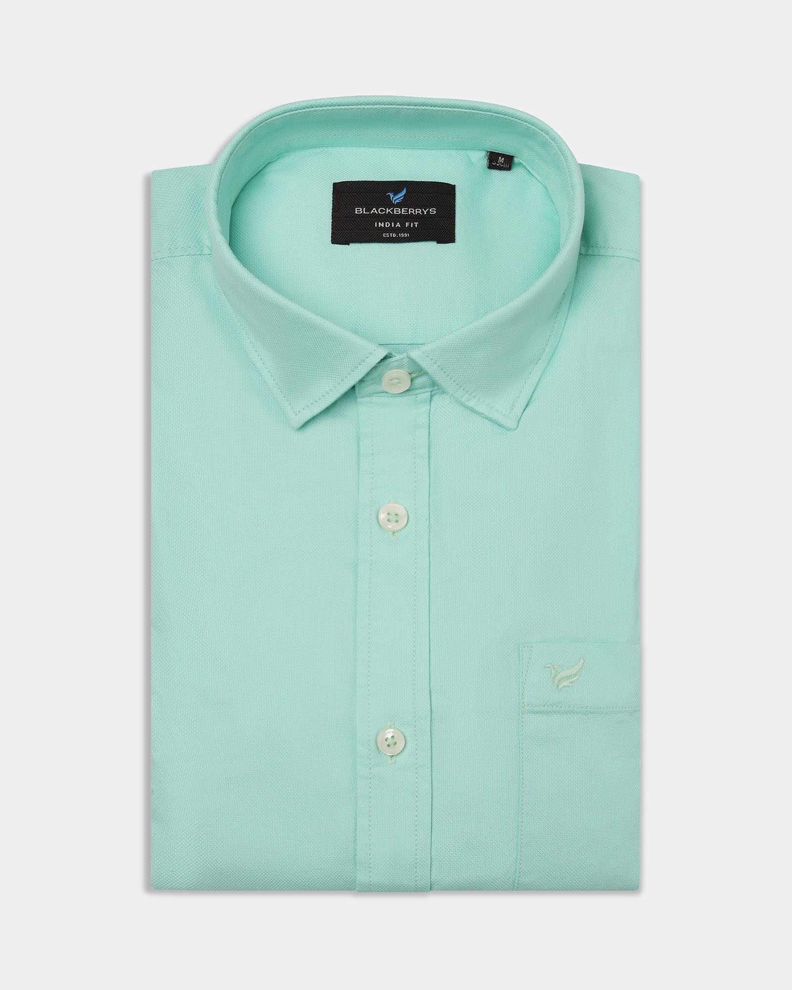 Mint Printed Shirt - Gebbew