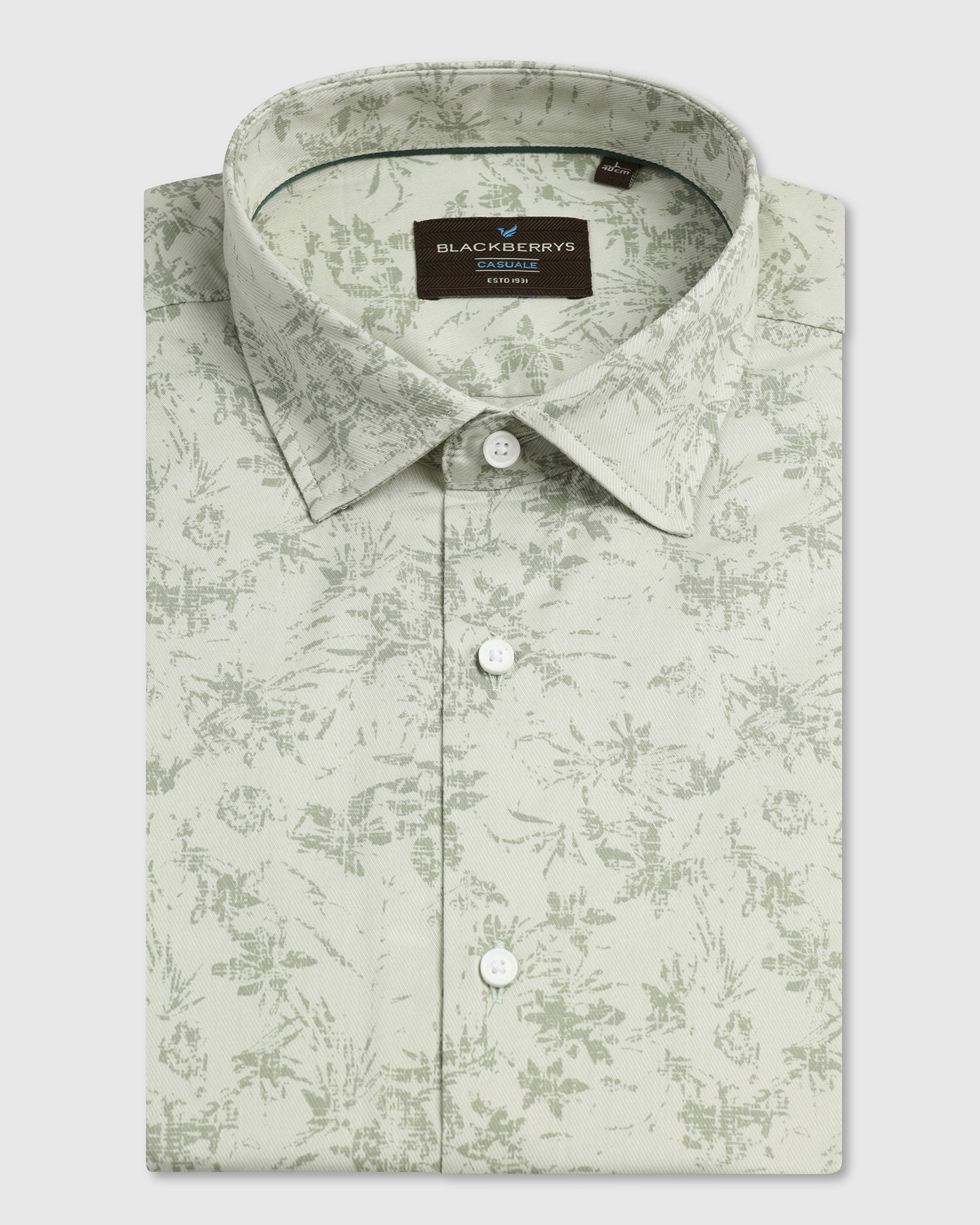 Mint Printed Shirt - Holten