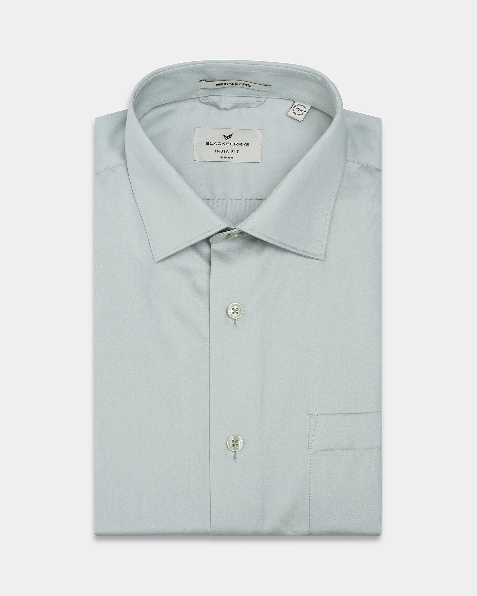 Mint Solid Shirt - Sylvia