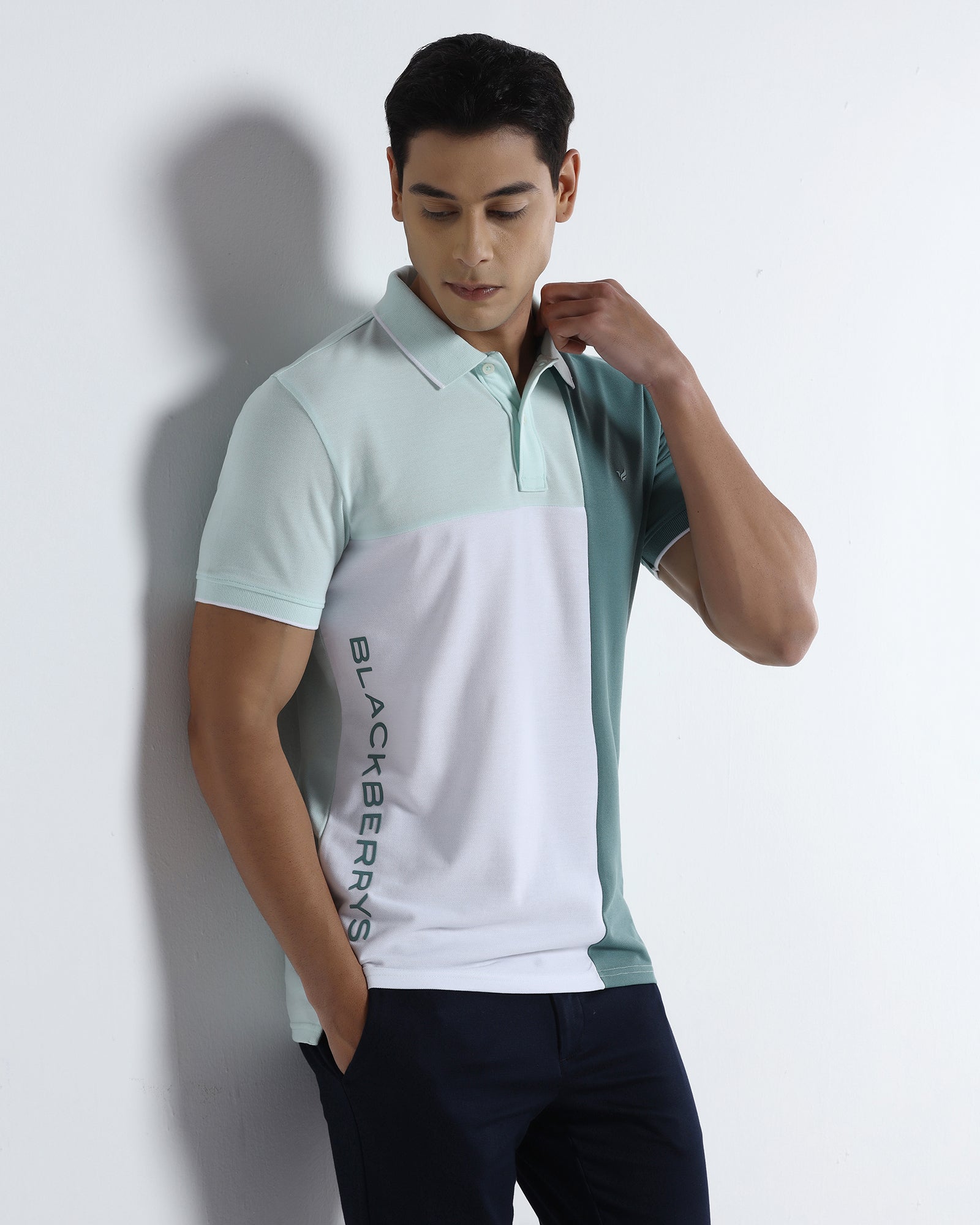 Mint Solid Polo - Blockit