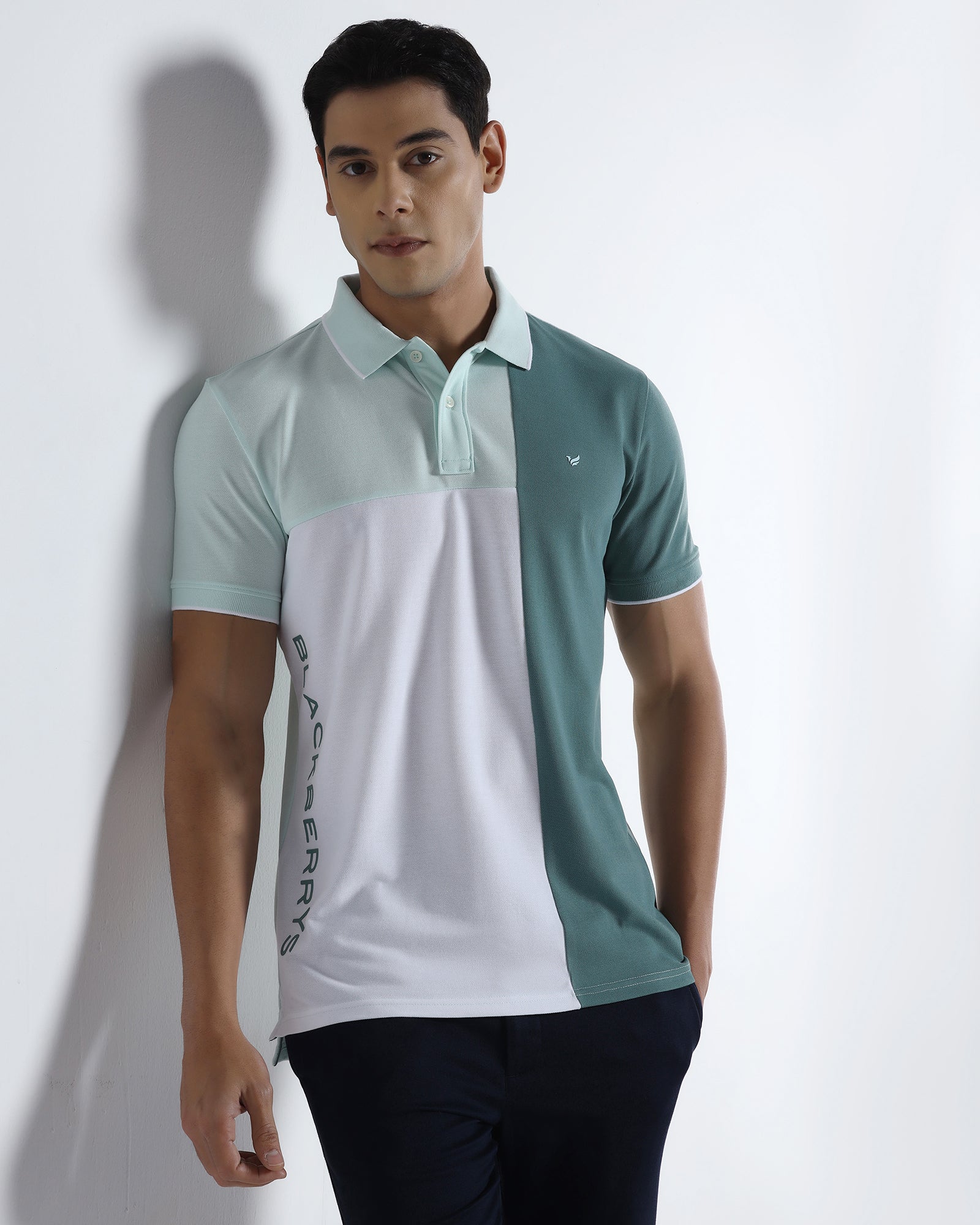 Mint Solid Polo - Blockit