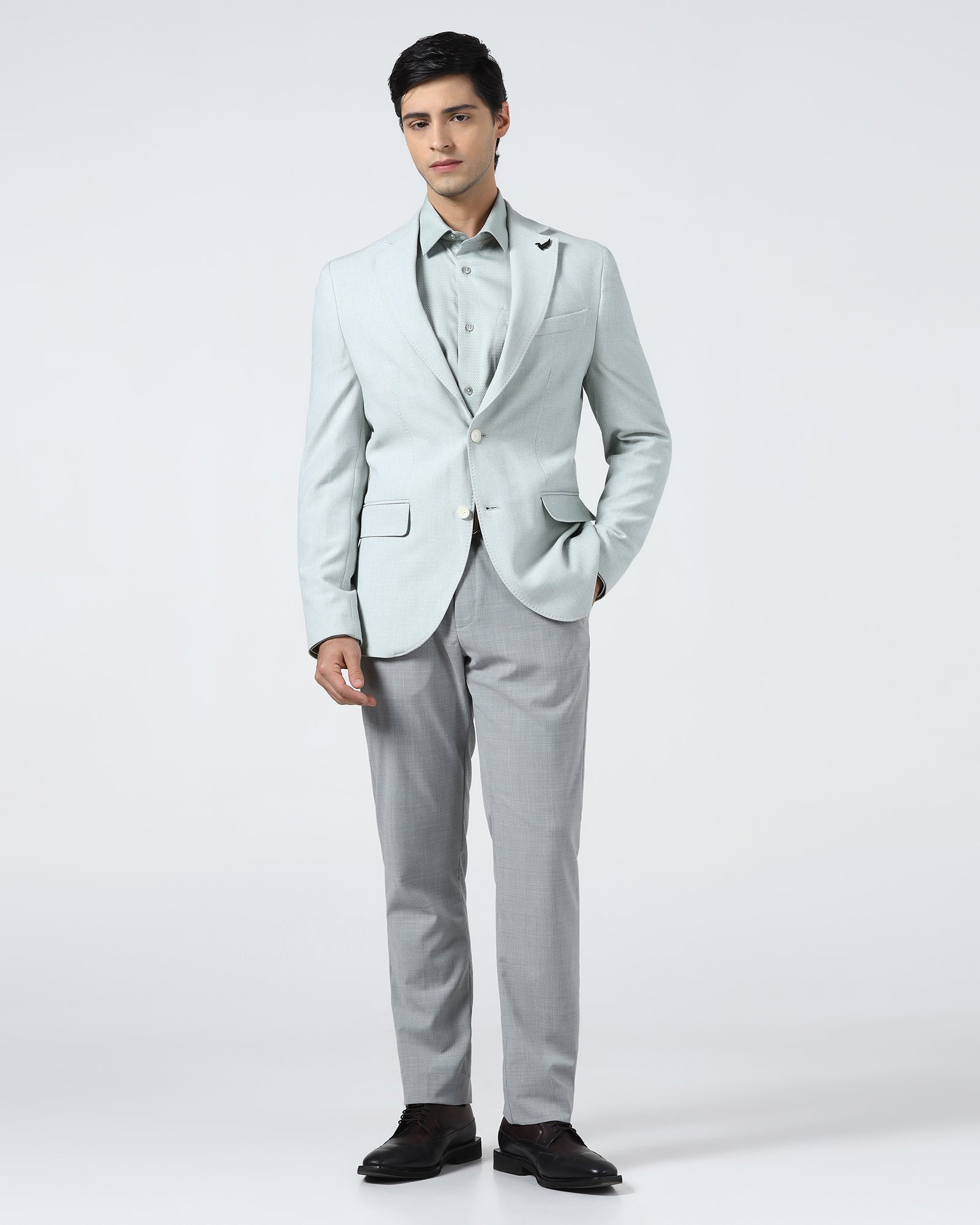 Mint Textured Blazer - Watson