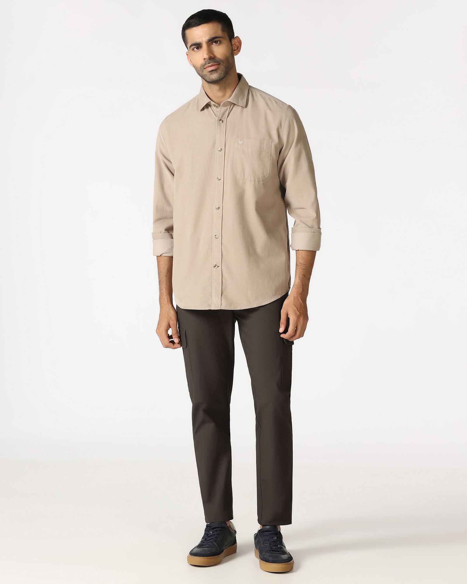 Buy Mouse Relaxed Fit Textured Pant From Rill Collection