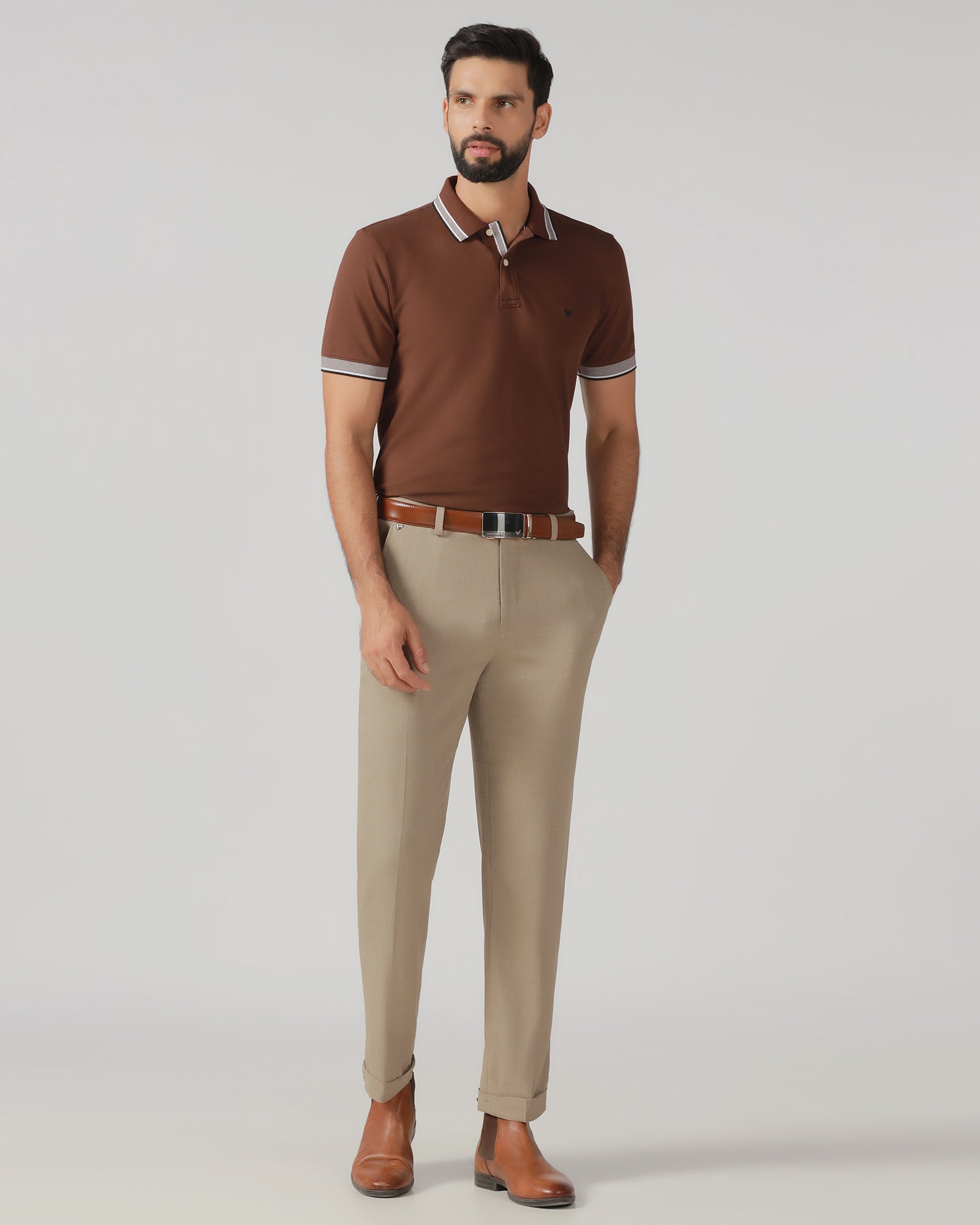 Mouse Relaxed Fit Textured Trouser - Oaksmith