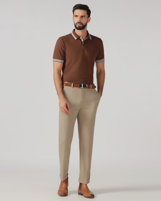 Mouse Relaxed Fit Textured Trouser - Oaksmith